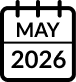 May 2026 calendar icon